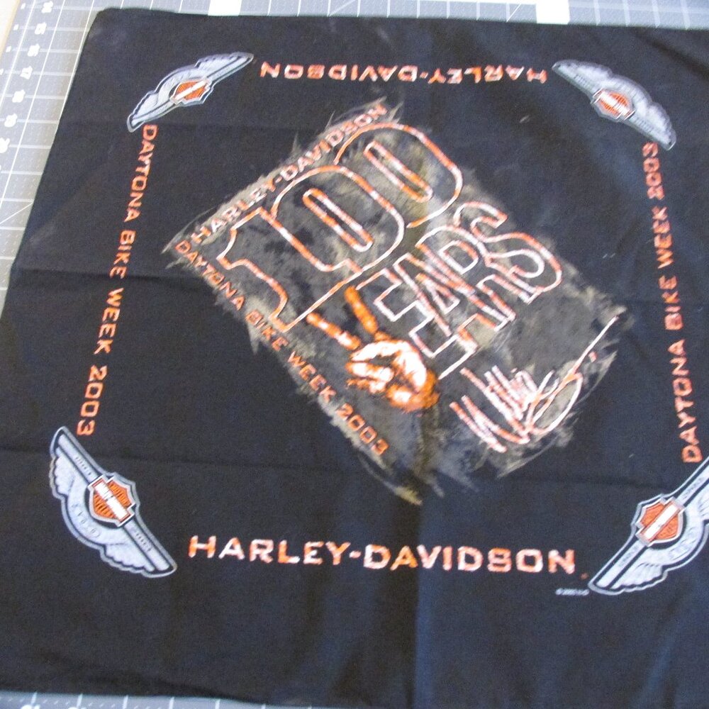2003 HD 100 Years Bike Week Willie G Bandana